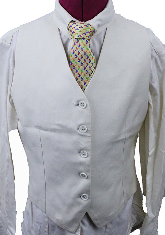 Vest and Shirt Combination Cream