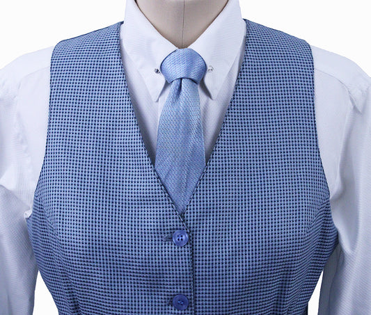 Vest Becker Brothers Light Blue Dot