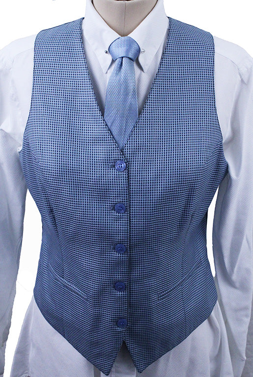 Vest Becker Brothers Light Blue Dot