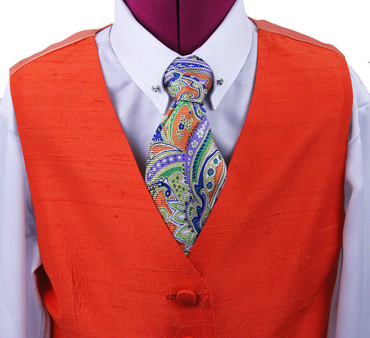 Vest Scintilla Orange Silk