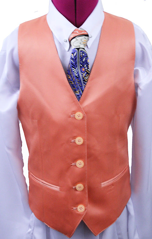 Issued By Ellie May Tangerine Satin Vest