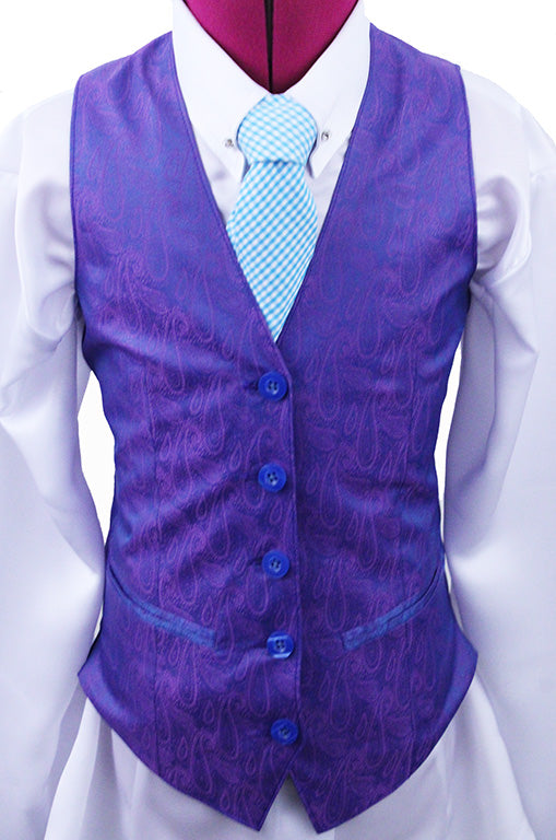 Issued By Ellie May Purple Paisley Vest