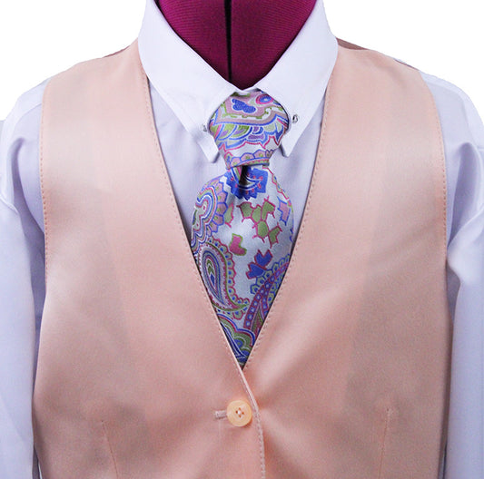 Issued By Ellie May Peach Satin Vest