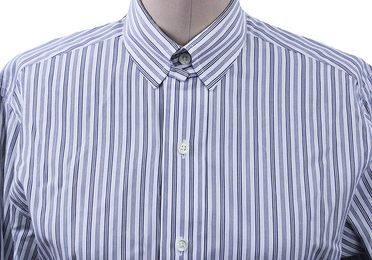 Shirt Carl Meyers White with Black Pinstripe