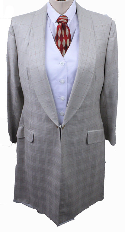 Day Coat Hawkewood Champagne with Copper Windowpane