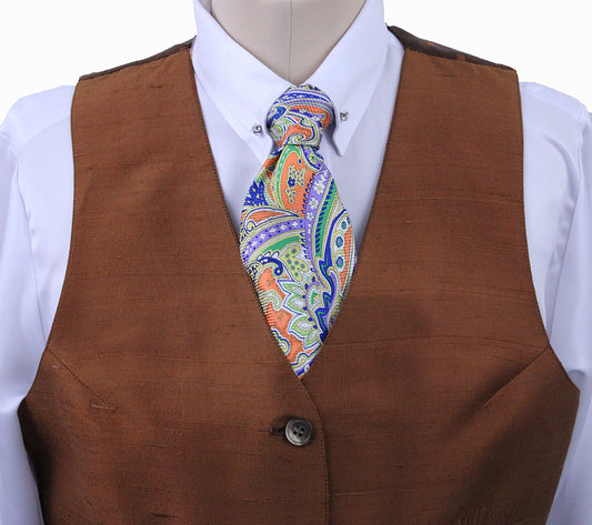 Vest DeRegnaucourt Copper Silk