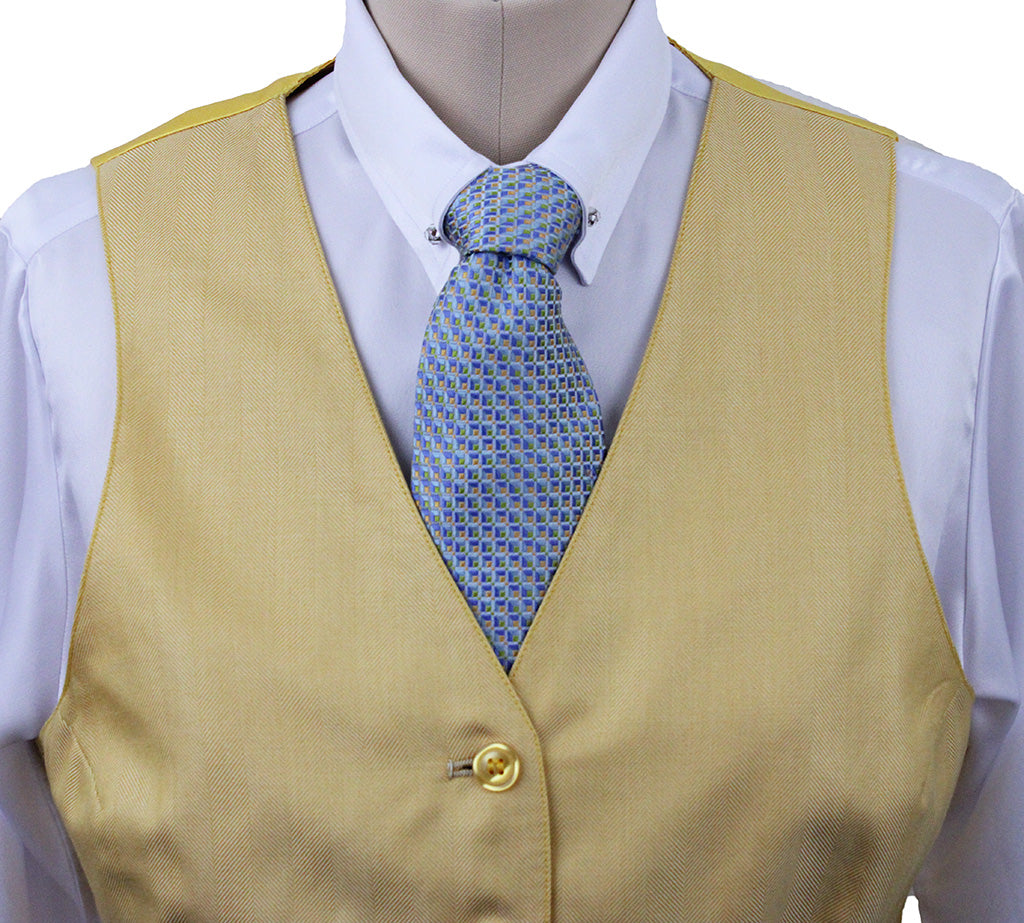 Vest Becker Brothers Yellow Herringbone