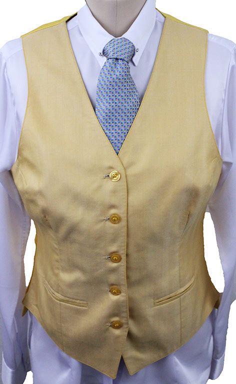 Vest Becker Brothers Yellow Herringbone