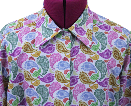 Shirt Issued By Ellie May Multi-Color Paisley