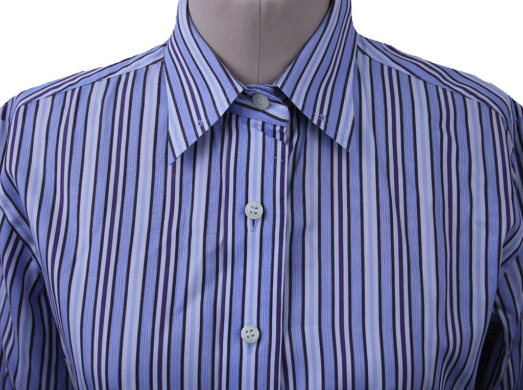 Shirt Victors Light Blue, Purple and White Stripe