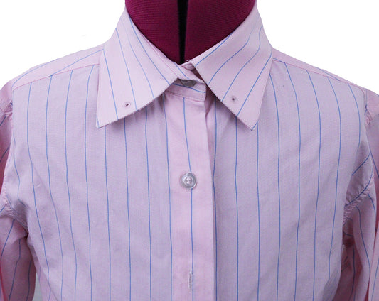 Shirt Marsha DeArriaga Pink with Blue Stripe