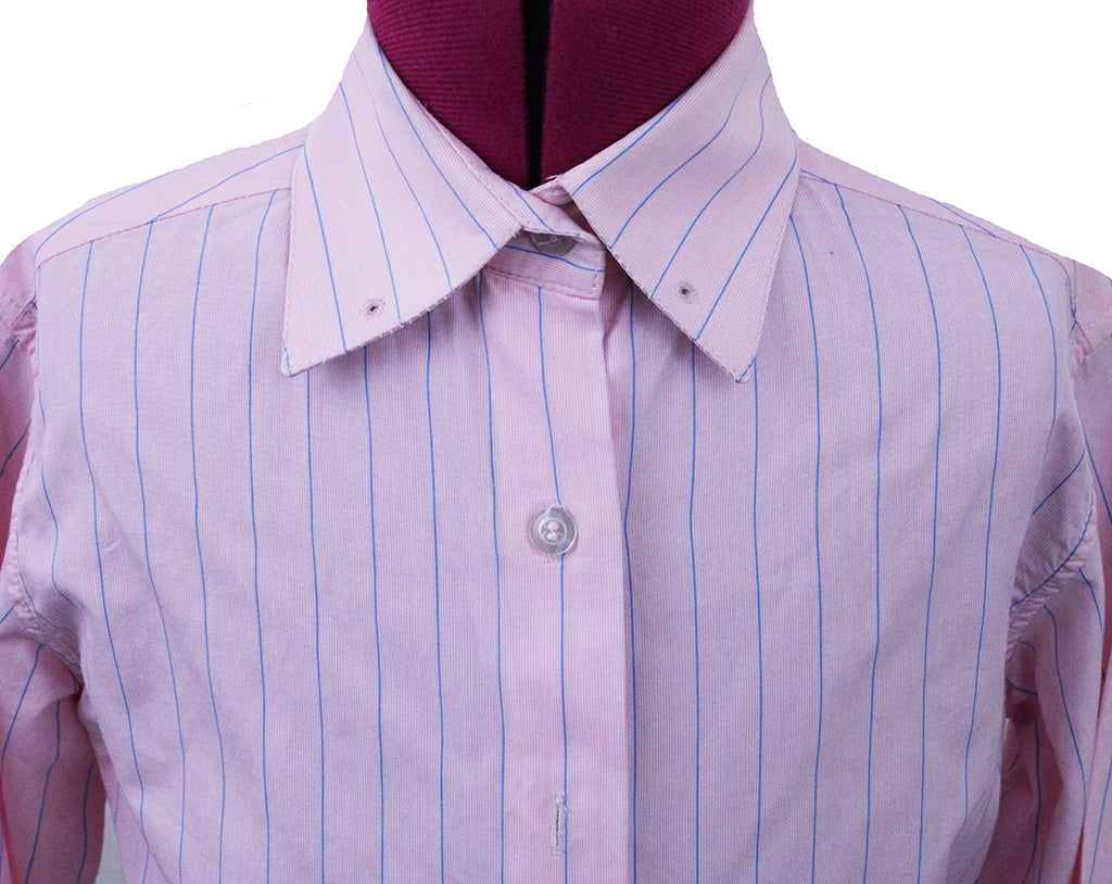 Shirt Marsha DeArriaga Pink with Blue Stripe