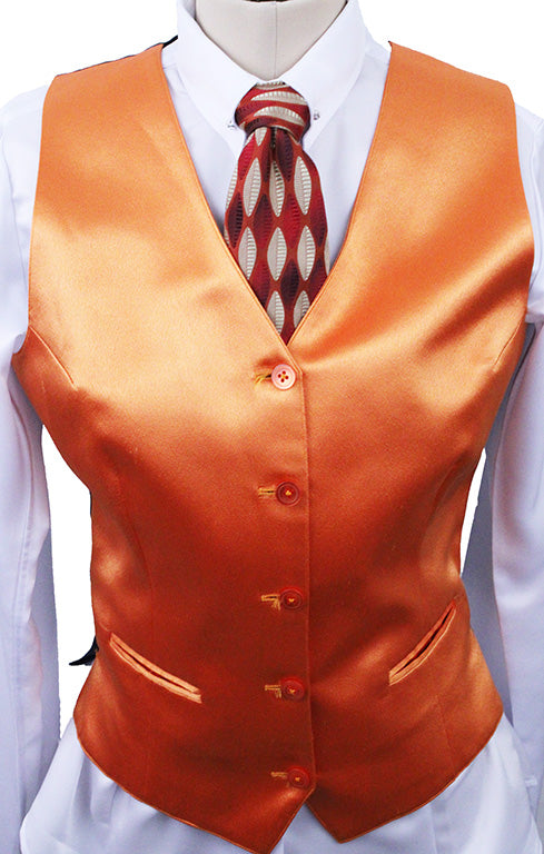 Vest DeRegnaucourt Orange Satin