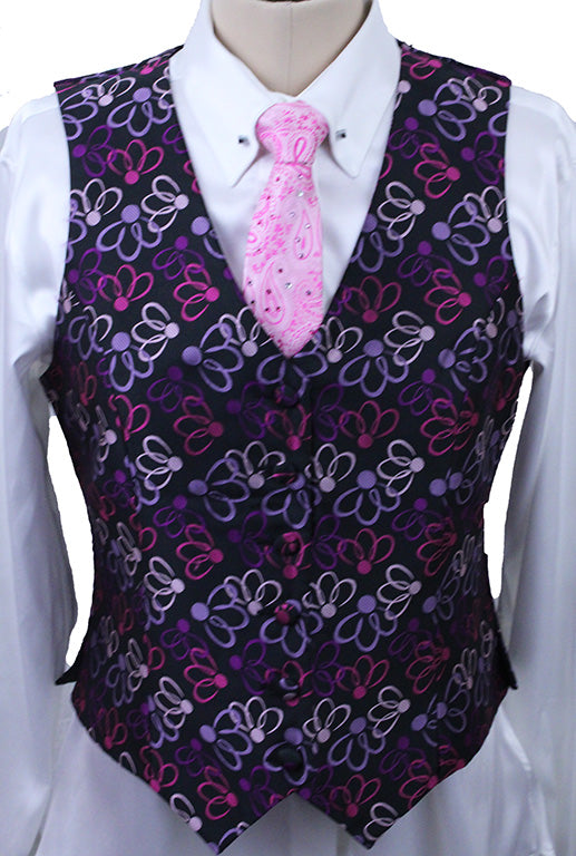 Vest Sterling Purple and Lavender Floral