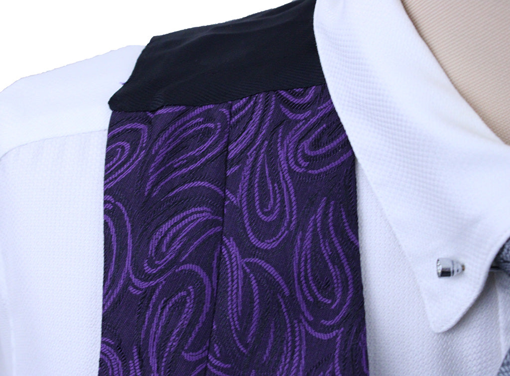 Vest Chavez Purple and Black Paisley