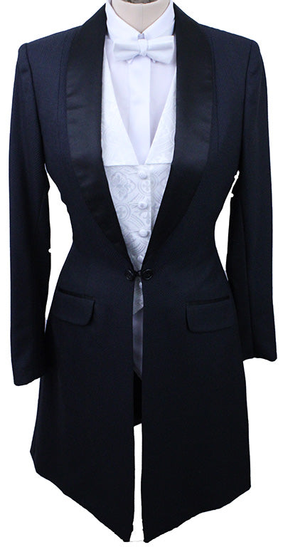 Formal Show Season Charcoal and Black Diamond Pattern