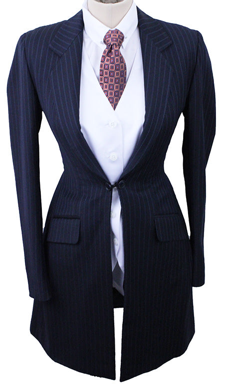 Day Suit Marsha DeArriaga Navy with Blue Pinstripe