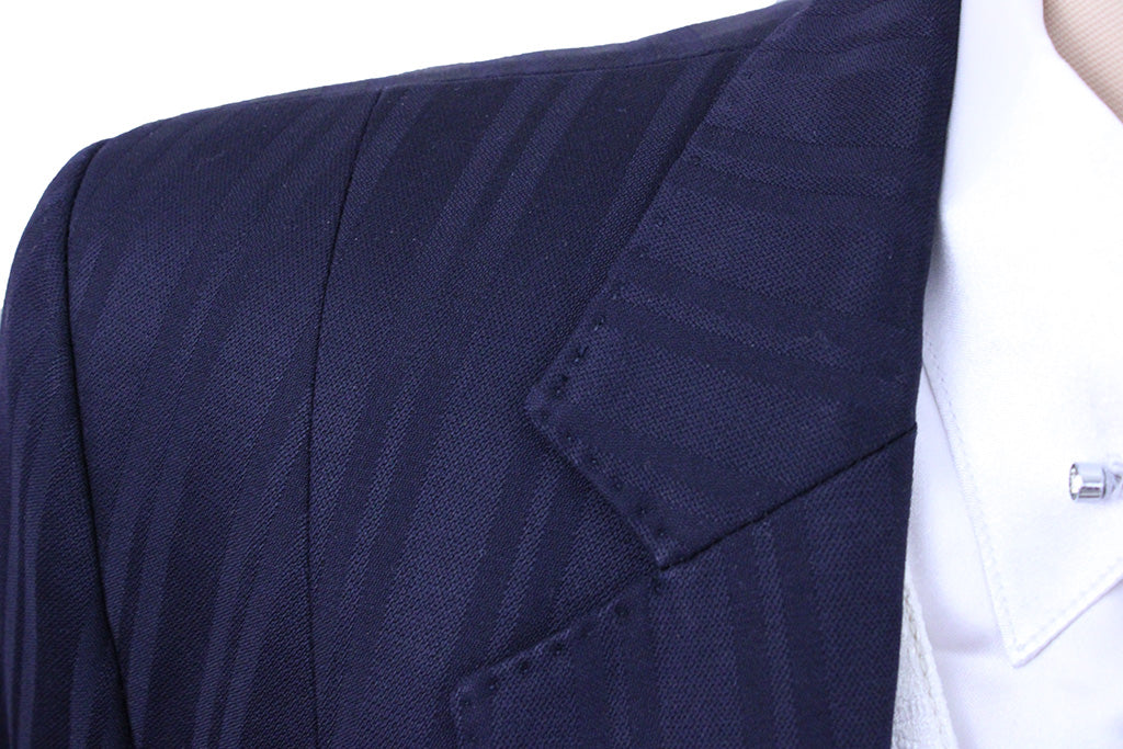 Day Suit LeCheval Navy Shadow Stripe