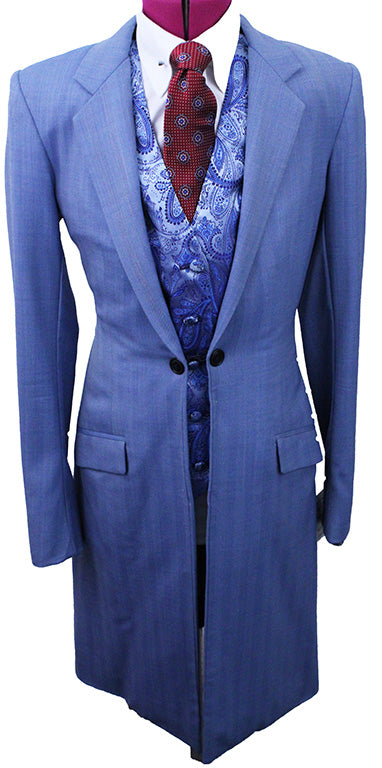 Day Suit Frierson Light Blue Herringbone