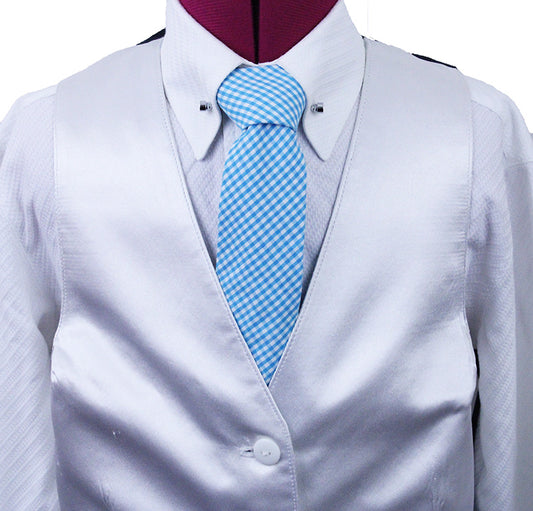 Vest Custom White Satin