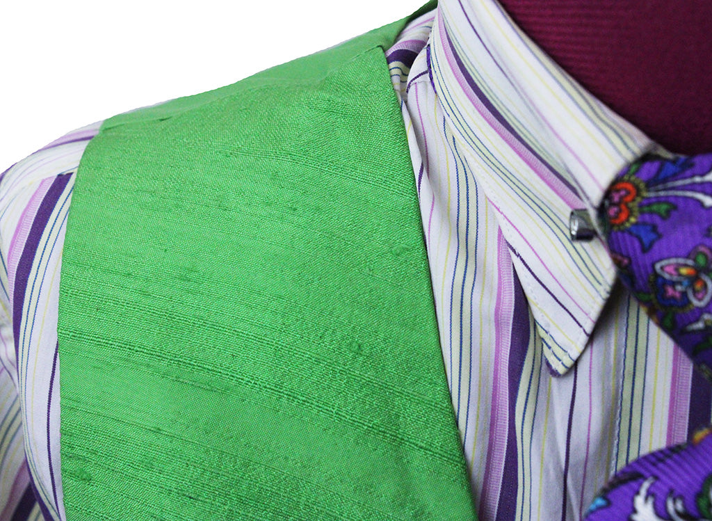 Vest Custom Lime Silk