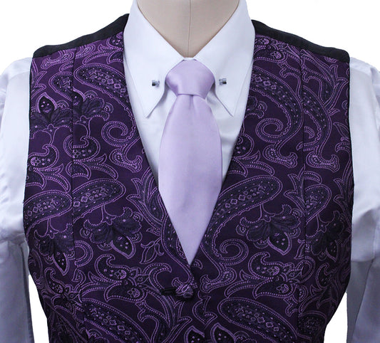 Vest Chavez Purple Paisley