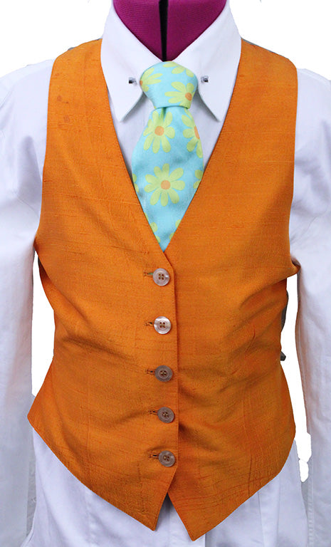 Vest DeRegnaucourt Orange Silk