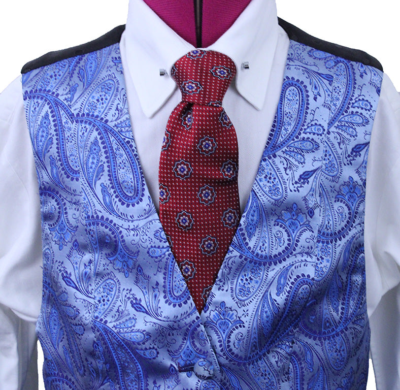 Vest Chavez Blue Paisley