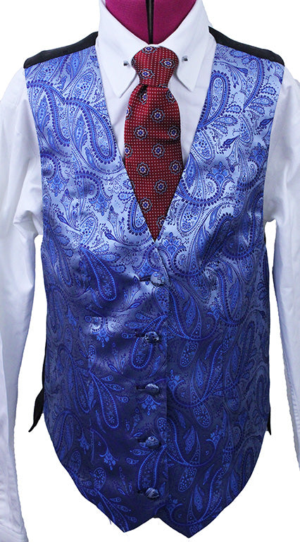 Vest Chavez Blue Paisley