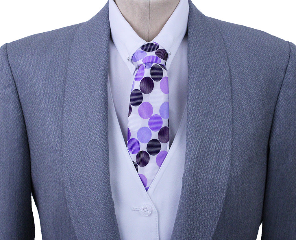 BRAND NEW! Becker Brothers Grey Diamond Pindot Day Coat
