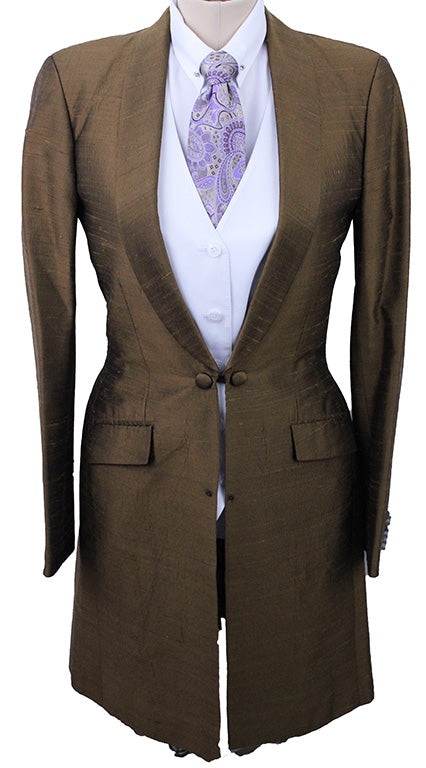 Day Coat Custom Bronze Duponi Silk