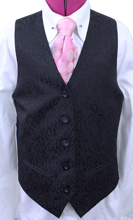 Vest Issued By Ellie May Black Paisley