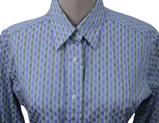 Shirt Becker Brothers Emerald and Blue Box Check