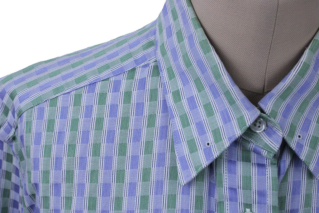 Shirt Becker Brothers Emerald and Blue Box Check