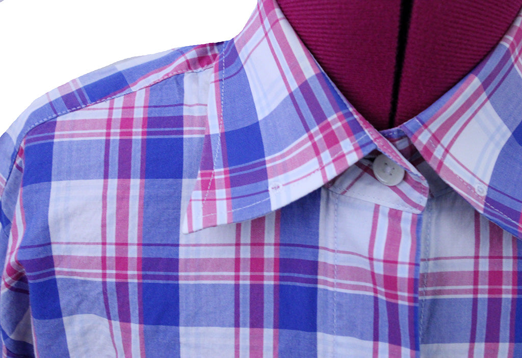 Shirt Issued By Ellie May Berry and Blue Plaid