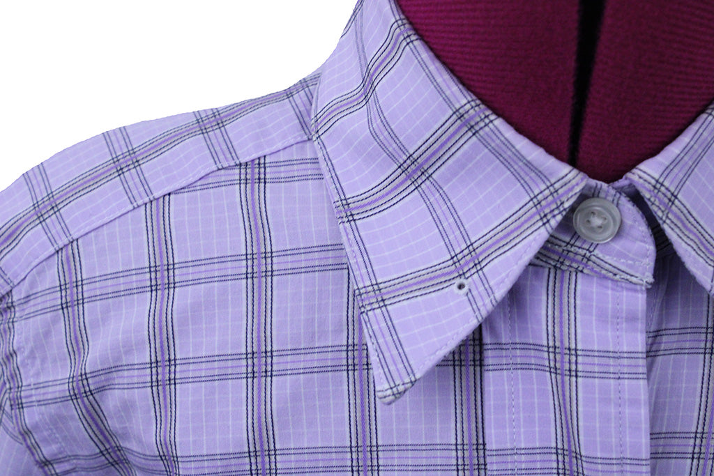 Shirt Becker Brothers Purple Glenplaid