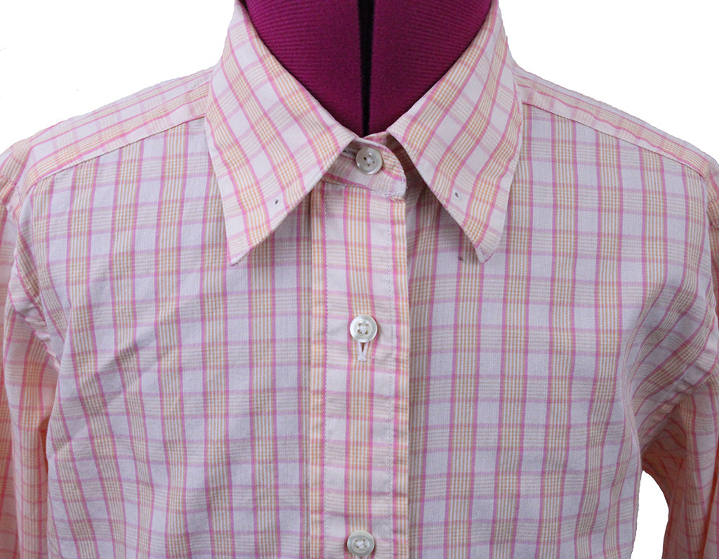 Shirt Becker Brothers Tangerine and Pink Box Check