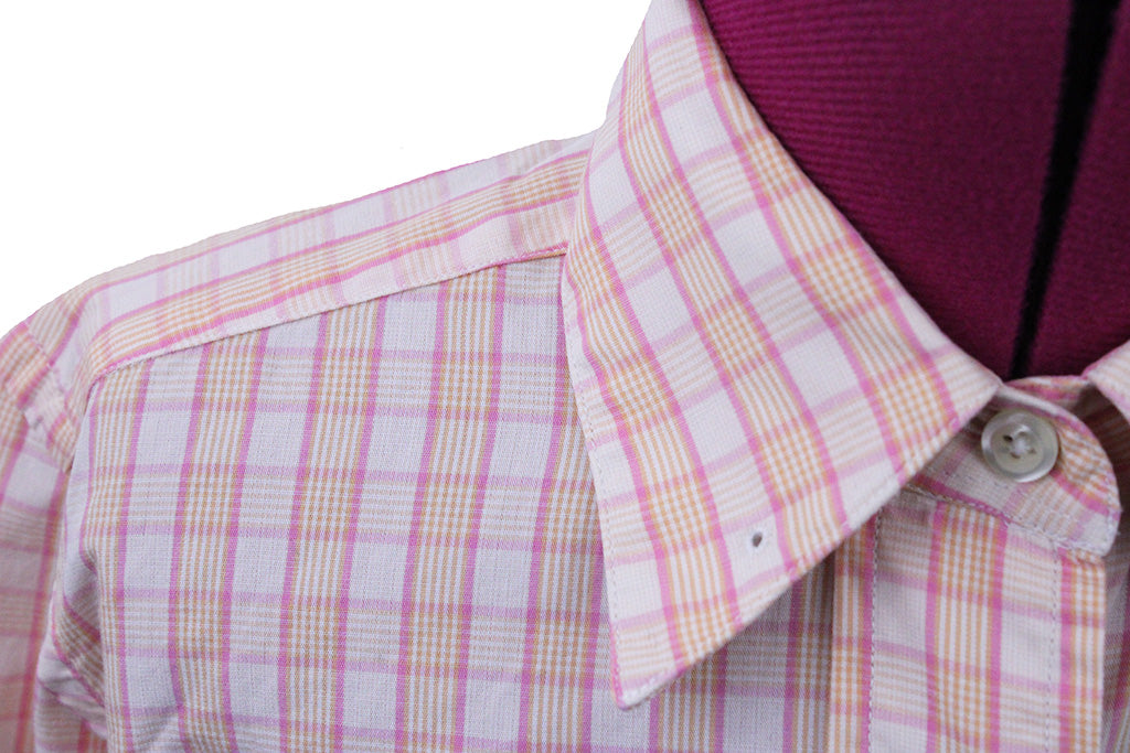 Shirt Becker Brothers Tangerine and Pink Box Check