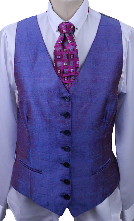 Vest DeRegnaucourt Blue Razzleberry Silk