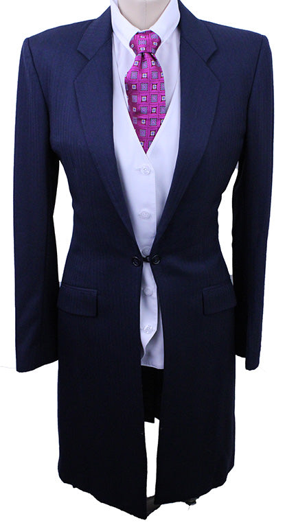 Day Suit Carl Meyers Navy Herringbone with TWO JODS