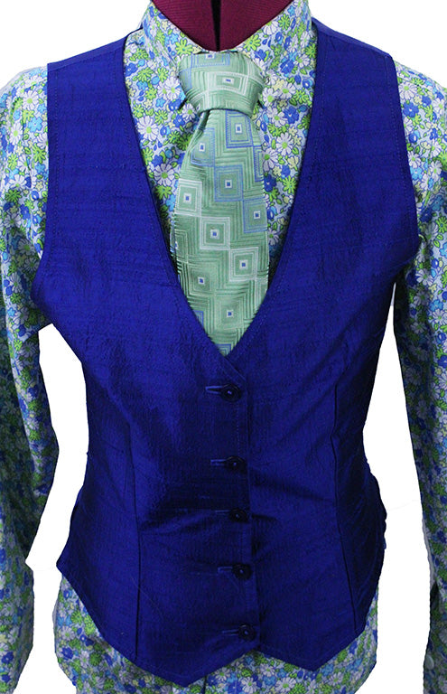 Vest BRB Blue Silk