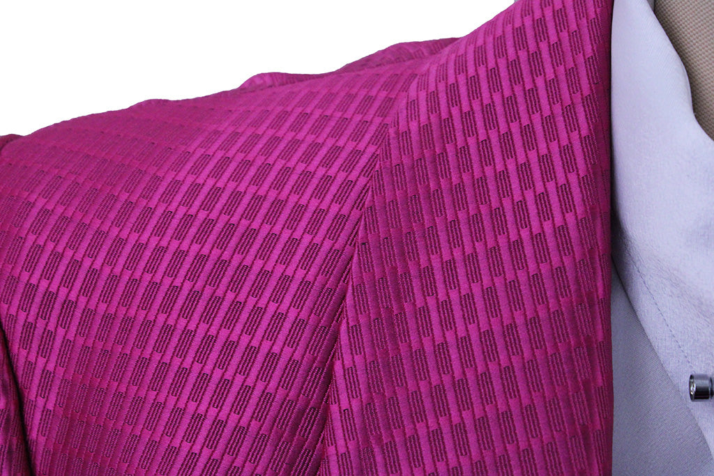 Day Coat Becker Brothers Fuschia Pink Basketweave