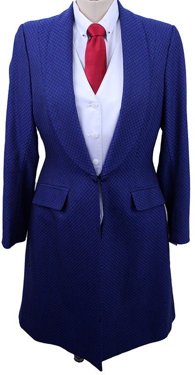 Day Coat Chavez Black and Sapphire Blue Diamond