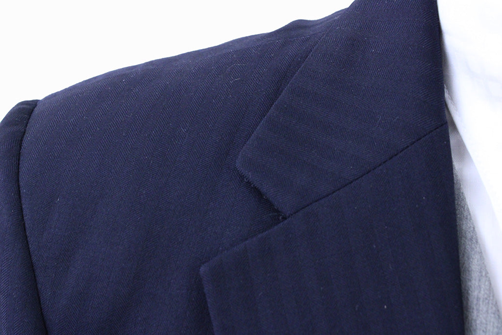 Men's Suit Chavez Navy Shadow Stripe with Extra Fabric