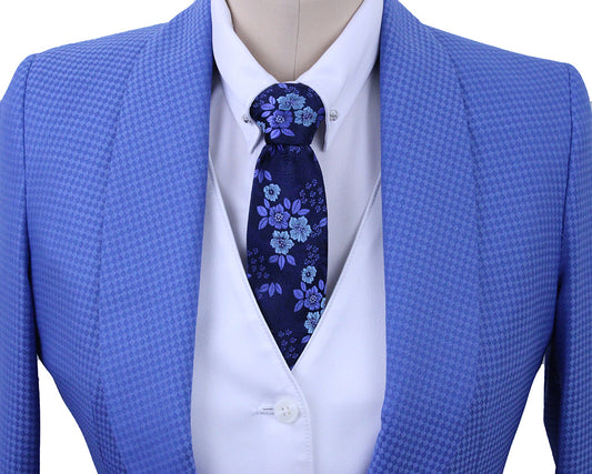 Day Coat Becker Brothers Medium Blue Diamond Pattern