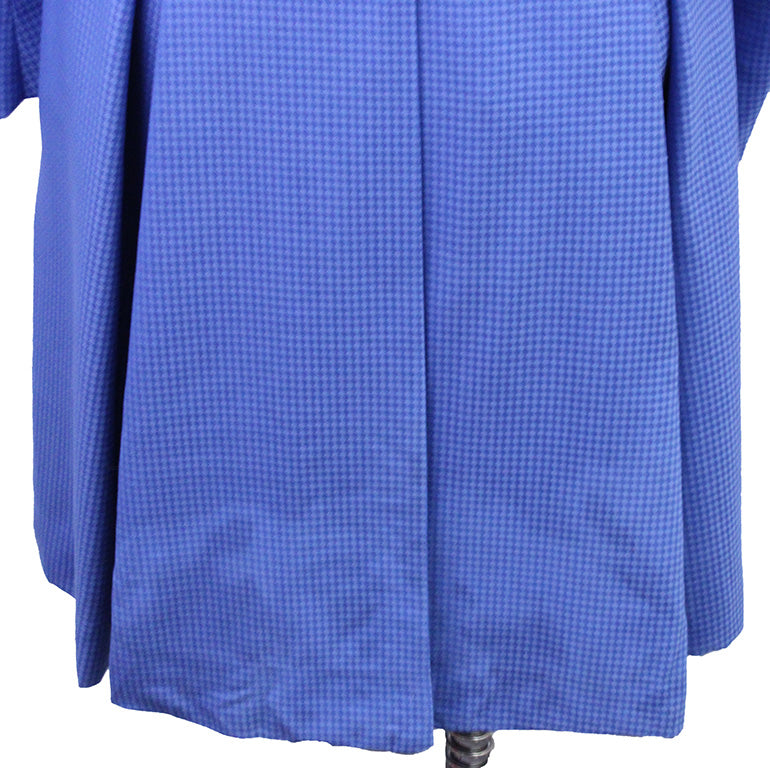 Day Coat Becker Brothers Medium Blue Diamond Pattern