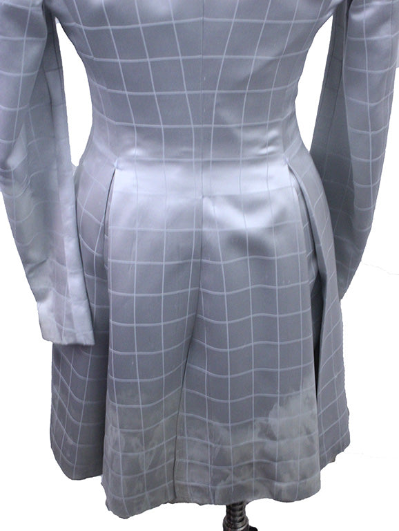 Day Coat Becker Brothers Silver Sheen Windowpane