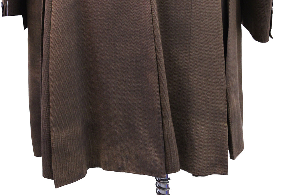 Day Coat Carl Meyers Bronze Herringbone Sheen