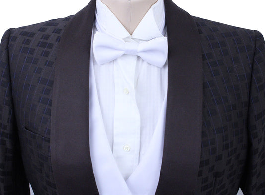 Formal Becker Brothers Brown with Tetris Tone-on-Tone and Purple Pinstripe