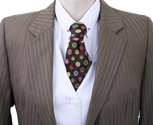 Day Coat Chavez Bronze Shadow Stripe with Blue Pinstripe